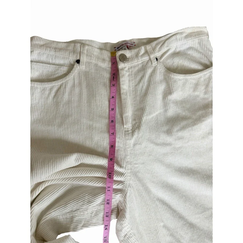 Frances Valentine Jane Corduroy Jean Pants SZ 8 Designer Old Money Coastal Chic
